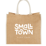 Small Town Play Café Tote Bags